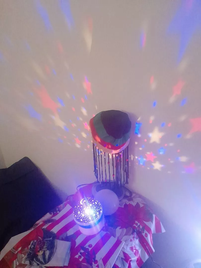 Luminária Projetor Estrela LED Infantil 360º USB Pilha Decoração IZE STAR DREAM photo review