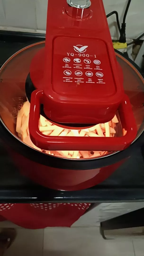 Fritadeira Air Fryer Digital 8L Sem Óleo Com Grelha IZEHEALTHY COOKER photo review