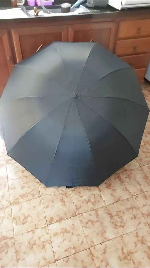 Guarda-Chuva Grande Reforçado Contra Vento Dobrável Unissex Preto IZEPOWER SHIELD photo review