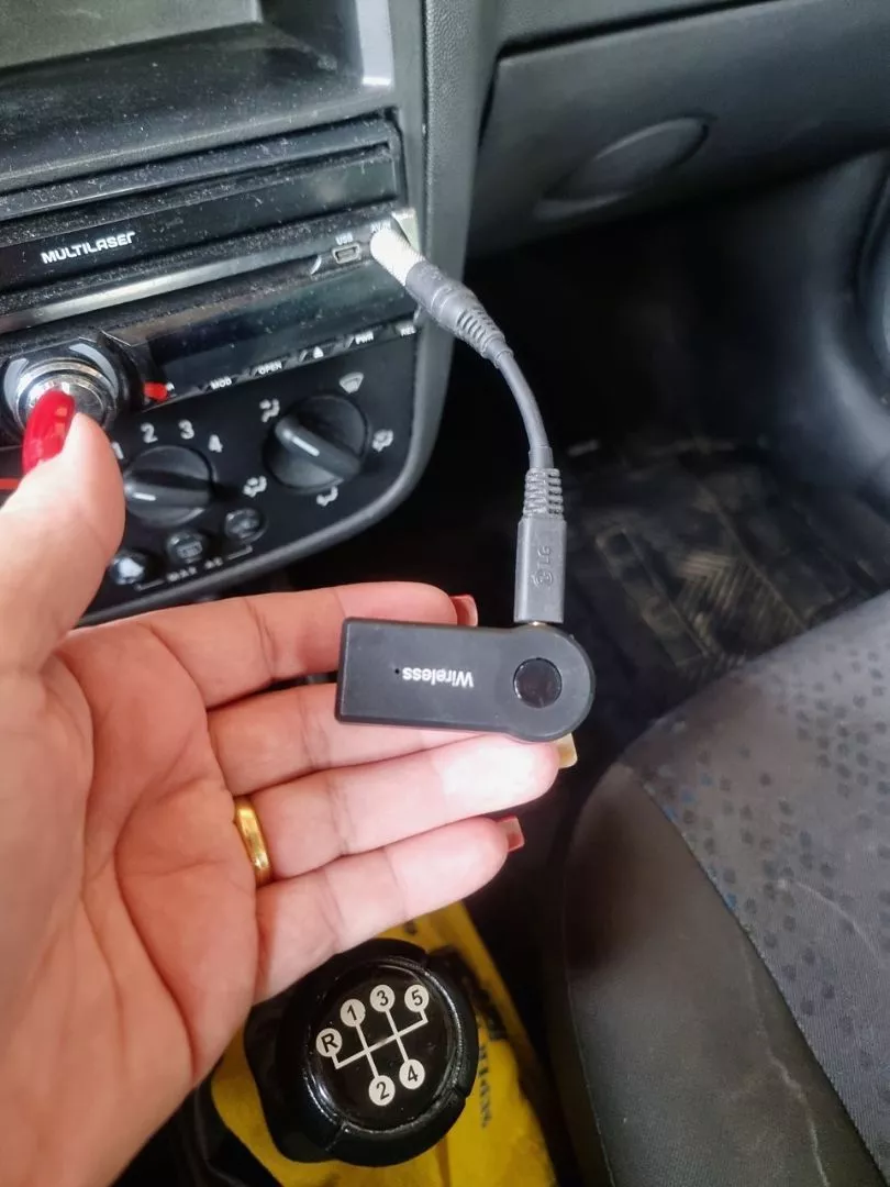 Receptor Bluetooth Auxiliar 3.5mm P2 Som Carro Chamadas Sem Fio IZEPLAY CONNECT photo review