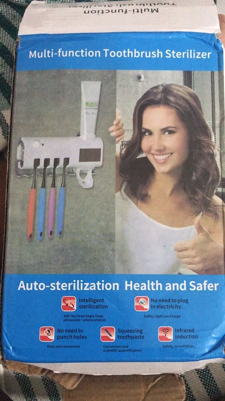 Aplicador de Pasta de Dente Automático UV, Esterilizador, Dispenser Sem Fio IZECARE BRIGHT photo review