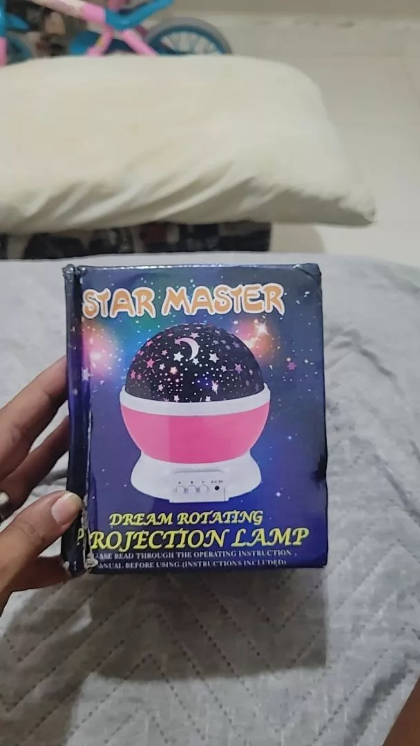 Luminária Projetor Estrela LED Infantil 360º USB Pilha Decoração IZE STAR DREAM photo review