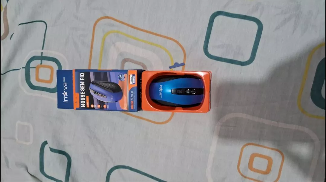 Mouse Sem Fio Óptico USB 1000DPI LED Vermelho IZECLICK PRO photo review