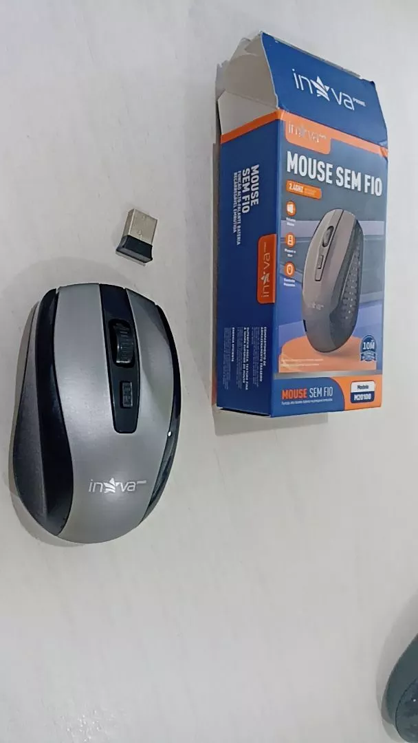 Mouse Sem Fio Óptico USB 1000DPI LED Vermelho IZECLICK PRO photo review