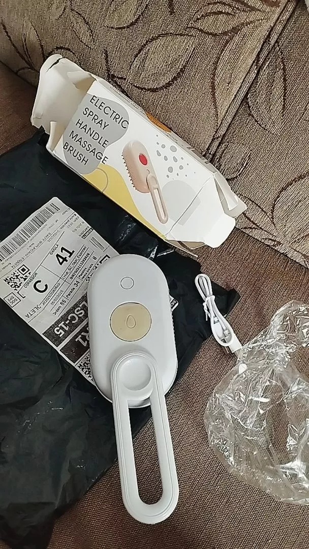 Escova a Vapor Para Gatos Remoção de Pelos Massagem Suave IZECARE PET STEAM photo review