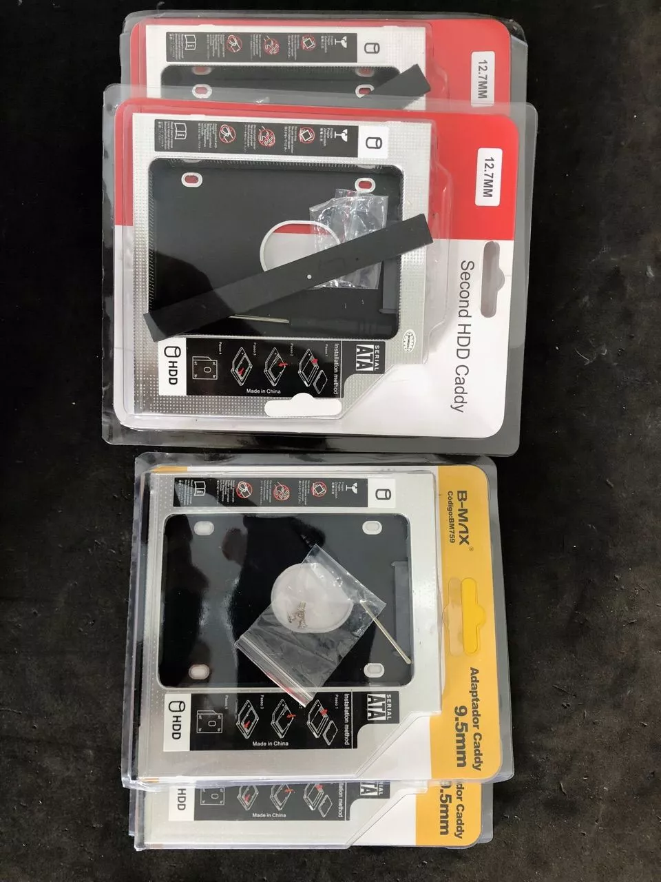 Adaptador Caddy Universal 2.5 HD SSD Sata para Notebook 9.5mm 12.7mm IZEBOOST STORAGE photo review