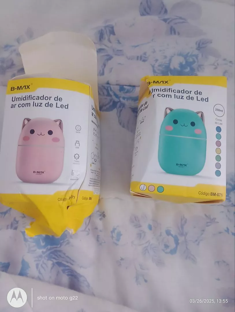 Umidificador de Ar 200ml Portátil Luz Noturna Névoa Fresca IZEMIST DREAM photo review