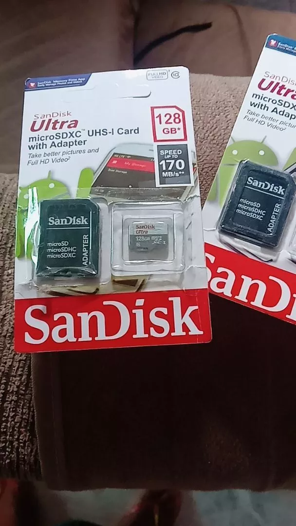 Kit 2 Cartões de Memória 128GB Ultra Para Celular, Alta Velocidade, Compatível Smartphones – IZEMEMORY DUAL PRO photo review