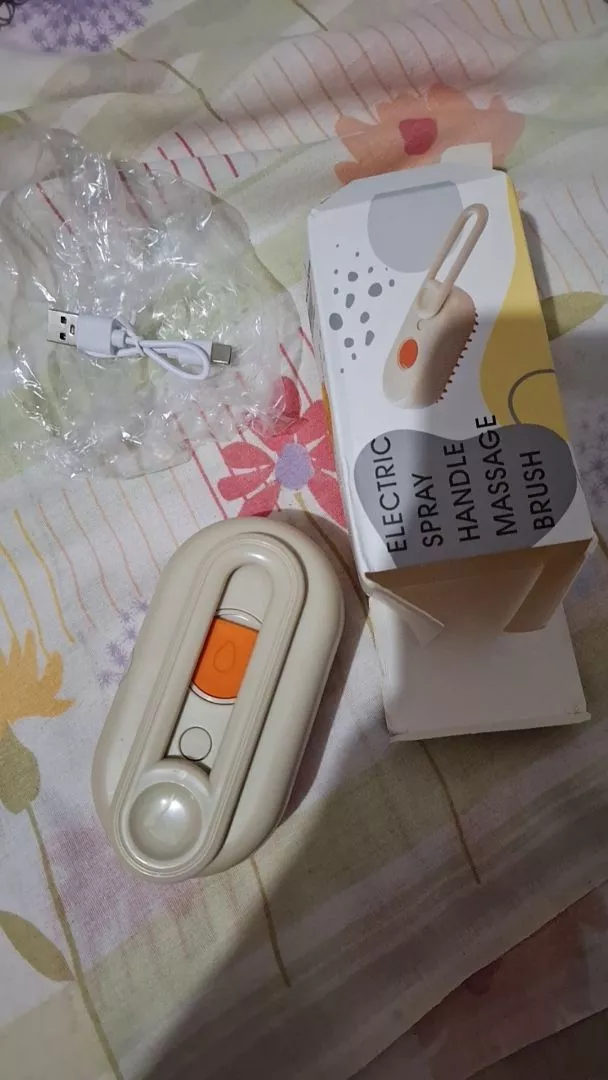 Escova a Vapor Para Gatos Remoção de Pelos Massagem Suave IZECARE PET STEAM photo review