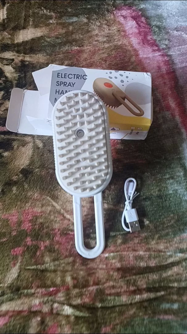 Escova a Vapor Para Gatos Remoção de Pelos Massagem Suave IZECARE PET STEAM photo review