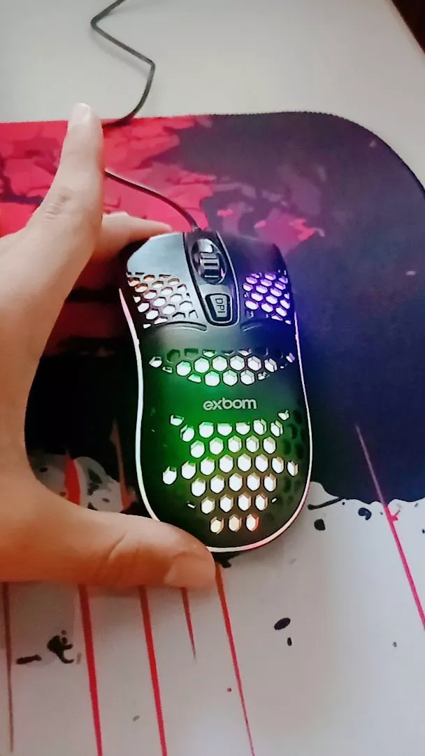 Mouse Gamer Óptico com Fio RGB 1000 DPI Ambidestro IZEBOOST PRO photo review