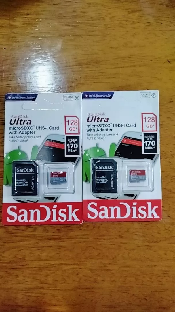 Kit 2 Cartões de Memória 128GB Ultra Para Celular, Alta Velocidade, Compatível Smartphones – IZEMEMORY DUAL PRO photo review