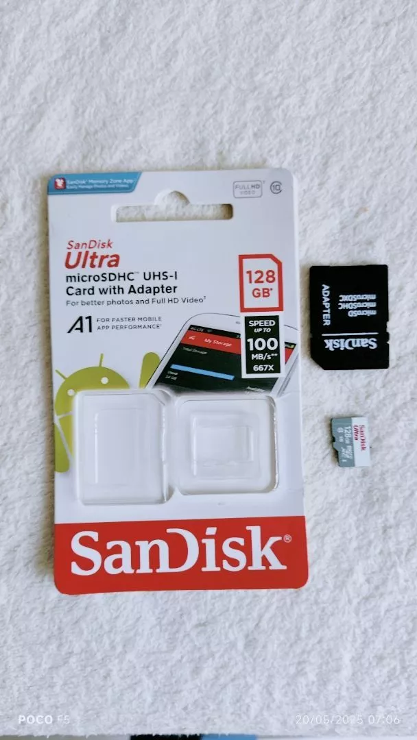 Kit 2 Cartões de Memória 128GB Ultra Para Celular, Alta Velocidade, Compatível Smartphones – IZEMEMORY DUAL PRO photo review