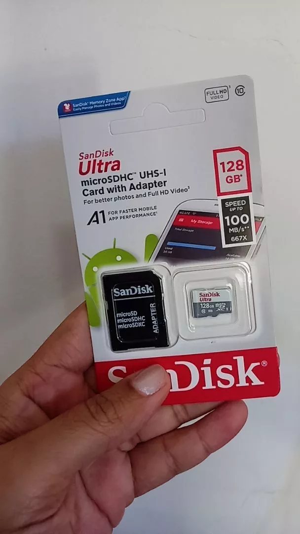 Kit 2 Cartões de Memória 128GB Ultra Para Celular, Alta Velocidade, Compatível Smartphones – IZEMEMORY DUAL PRO photo review