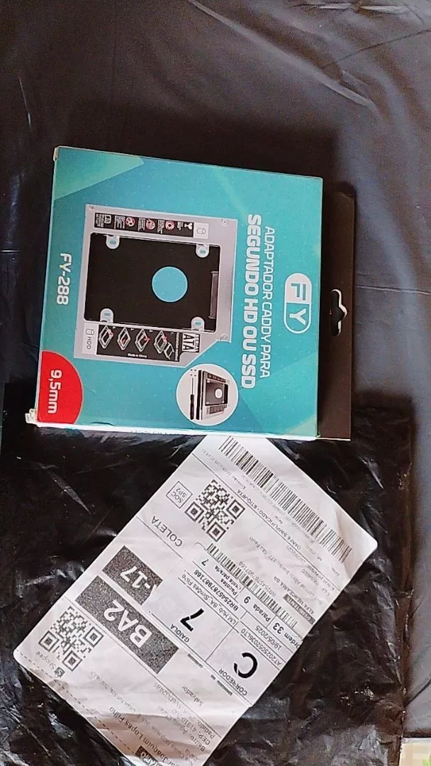 Adaptador Caddy Universal 2.5 HD SSD Sata para Notebook 9.5mm 12.7mm IZEBOOST STORAGE photo review