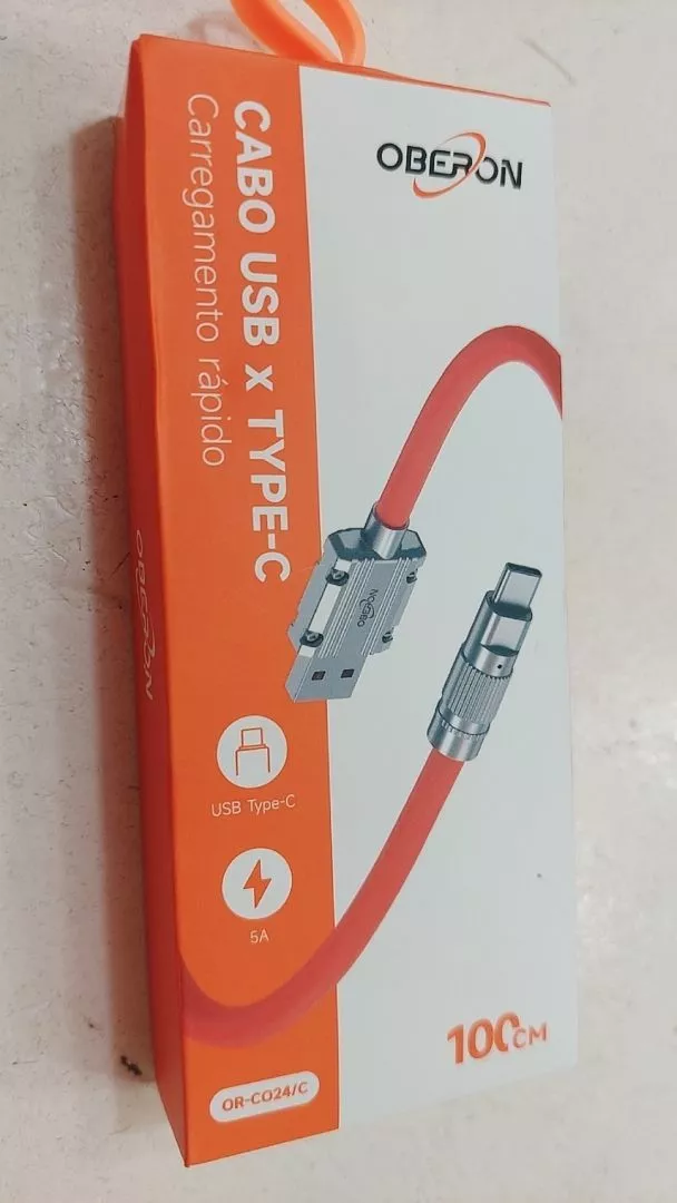 Cabo USB Tipo-C 120W Super Rápido Silicone Antidobra IZEFAST CHARGE photo review