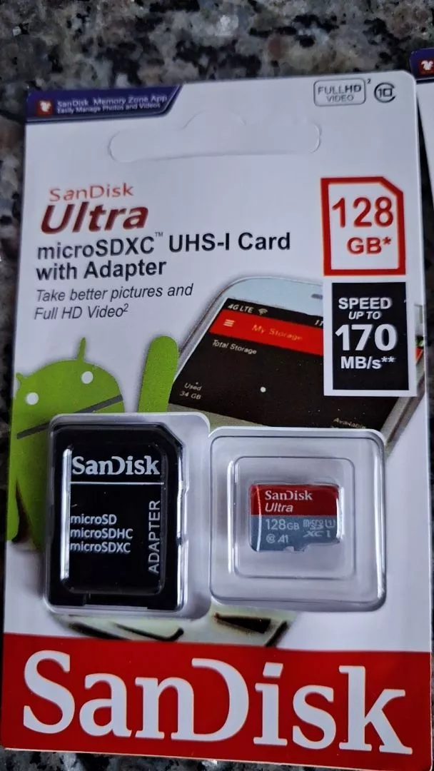 Kit 2 Cartões de Memória 128GB Ultra Para Celular, Alta Velocidade, Compatível Smartphones – IZEMEMORY DUAL PRO photo review