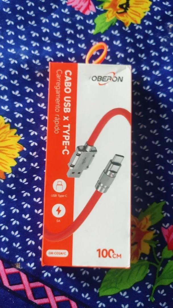 Cabo USB Tipo-C 120W Super Rápido Silicone Antidobra IZEFAST CHARGE photo review