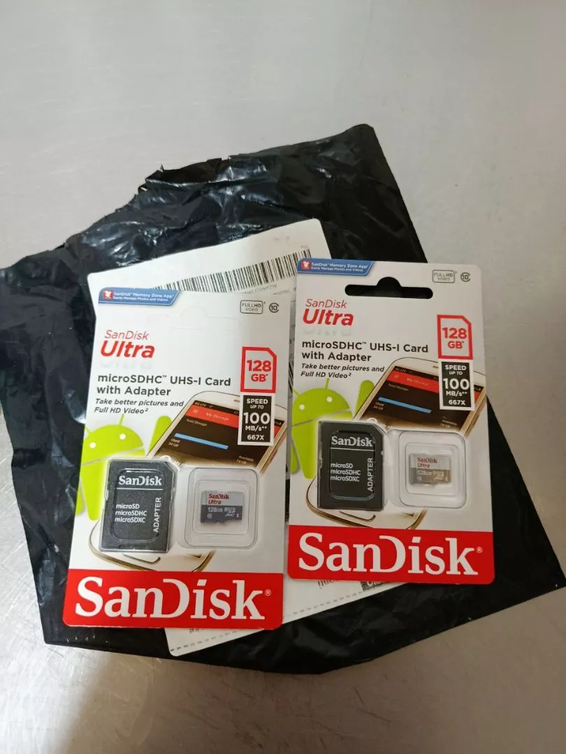 Kit 2 Cartões de Memória 128GB Ultra Para Celular, Alta Velocidade, Compatível Smartphones – IZEMEMORY DUAL PRO photo review