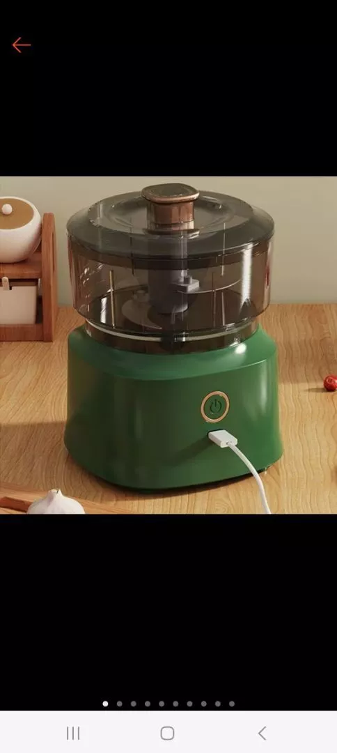 Mini Processador de Alimentos Elétrico Sem Fio 350ml Lâmina Inox USB Portátil IZEFAST CUT photo review