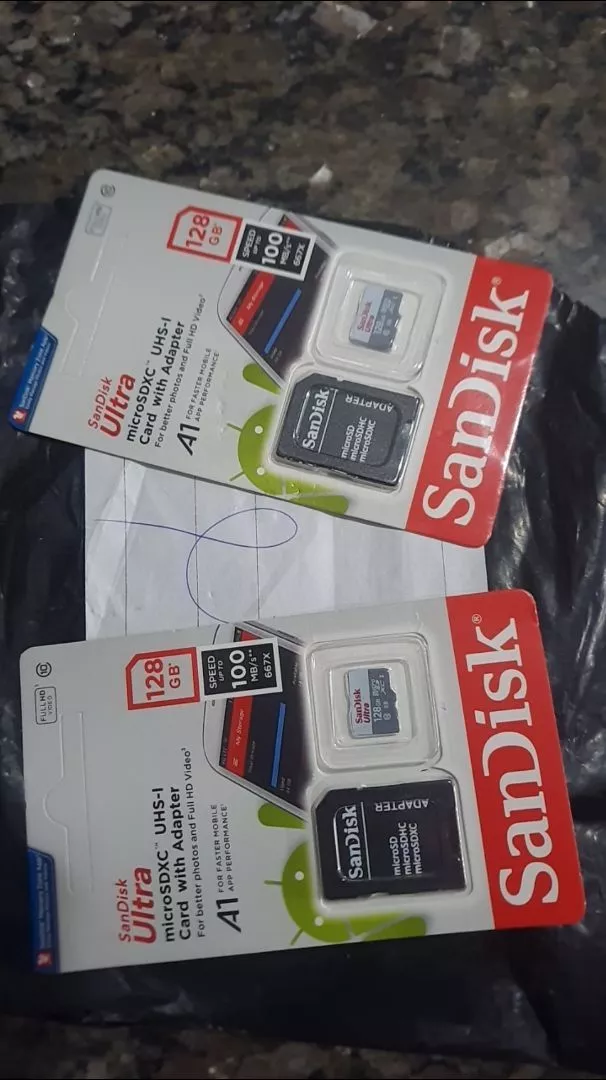 Kit 2 Cartões de Memória 128GB Ultra Para Celular, Alta Velocidade, Compatível Smartphones – IZEMEMORY DUAL PRO photo review
