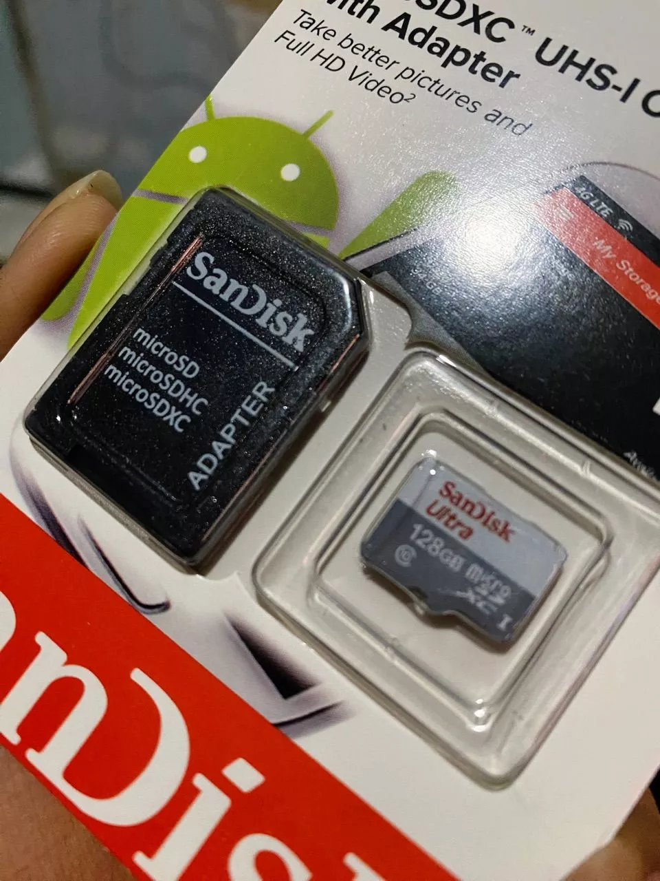 Kit 2 Cartões de Memória 128GB Ultra Para Celular, Alta Velocidade, Compatível Smartphones – IZEMEMORY DUAL PRO photo review
