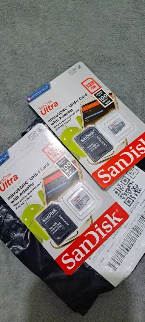 Kit 2 Cartões de Memória 128GB Ultra Para Celular, Alta Velocidade, Compatível Smartphones – IZEMEMORY DUAL PRO photo review