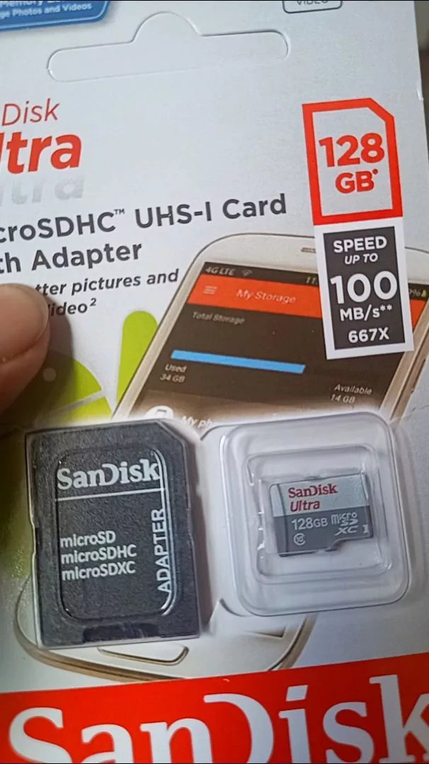 Kit 2 Cartões de Memória 128GB Ultra Para Celular, Alta Velocidade, Compatível Smartphones – IZEMEMORY DUAL PRO photo review