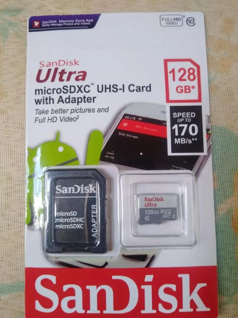 Kit 2 Cartões de Memória 128GB Ultra Para Celular, Alta Velocidade, Compatível Smartphones – IZEMEMORY DUAL PRO photo review