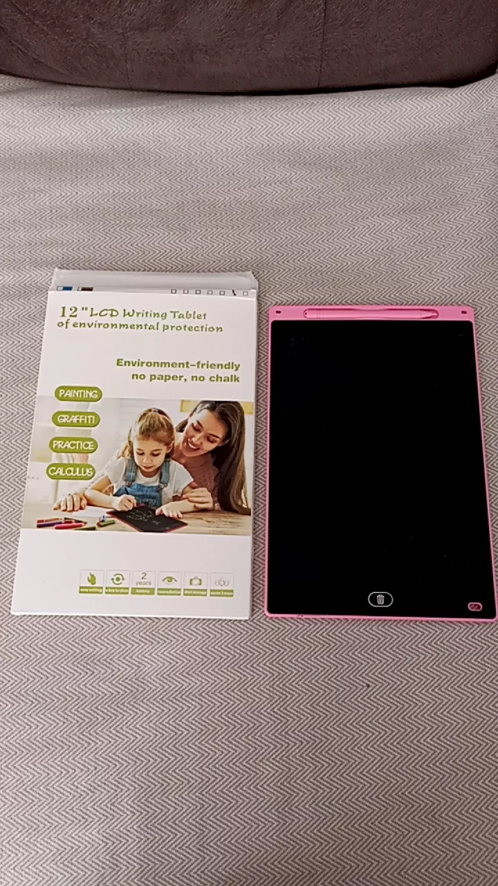 Tablet Infantil Escrita LCD 12 Polegadas Arco-Íris Reciclável IZEMAGIC KIDS photo review