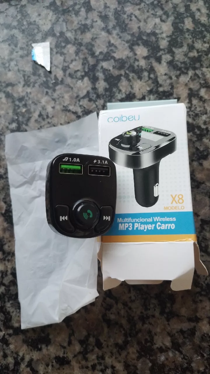 Adaptador Bluetooth FM para Carro Viva Voz, Carregador Veicular Sem Fio, Compatível Android e IOS IZEWIRE CONNECT photo review