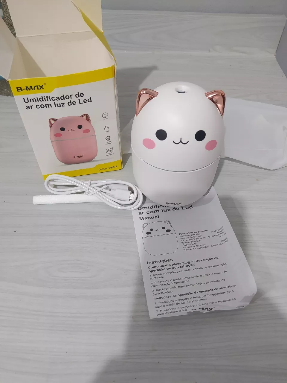 Umidificador de Ar 200ml Portátil Luz Noturna Névoa Fresca IZEMIST DREAM photo review
