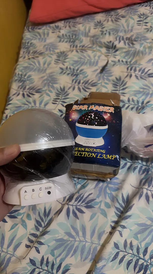 Luminária Projetor Estrela LED Infantil 360º USB Pilha Decoração IZE STAR DREAM photo review