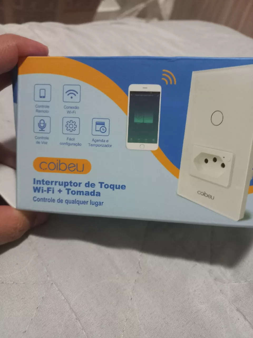 Tomada Inteligente Wi-Fi Painel de Vidro Controle App e Voz IZEGLASS SMART photo review