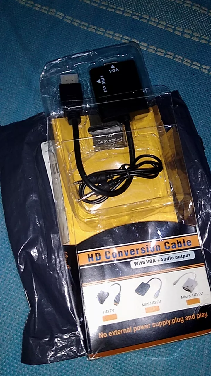Cabo Adaptador HDMI para VGA Áudio P2 Resolução Full HD Plug&Play IZECONNECT FLEX photo review