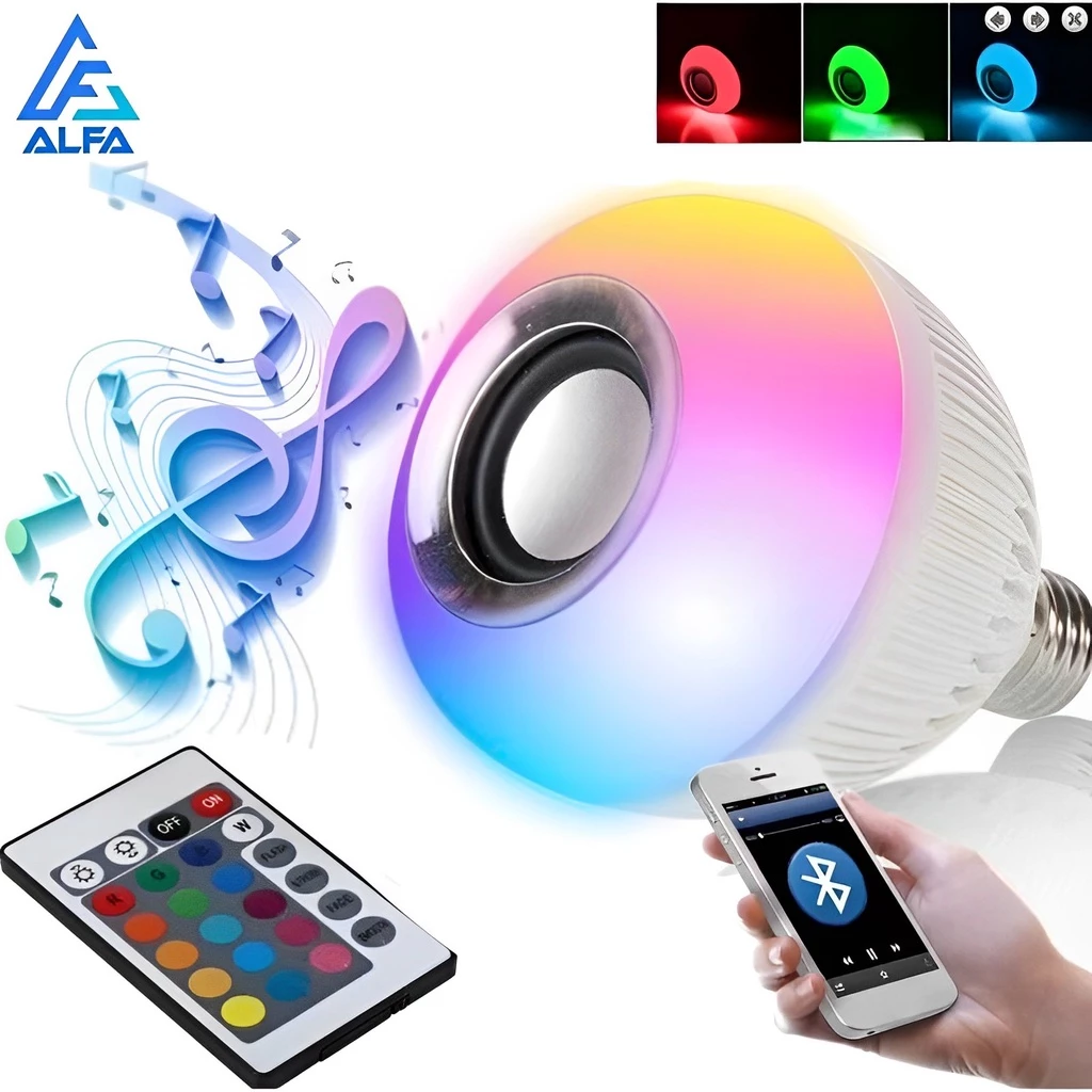 Controle remoto para lâmpada LED Bluetooth RGB 16 cores e 24 funções