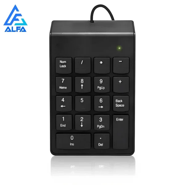 Teclado Numérico USB 18 Teclas Design Fino Compatível IZEFAST PRO