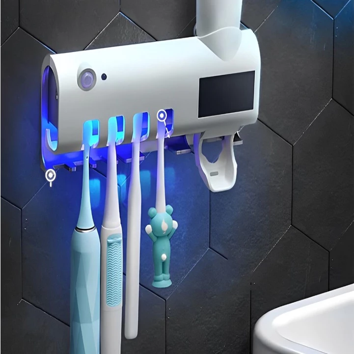 Dispenser-automatico-sem-fio-para-pasta-de-dente-IzeCare-Bright