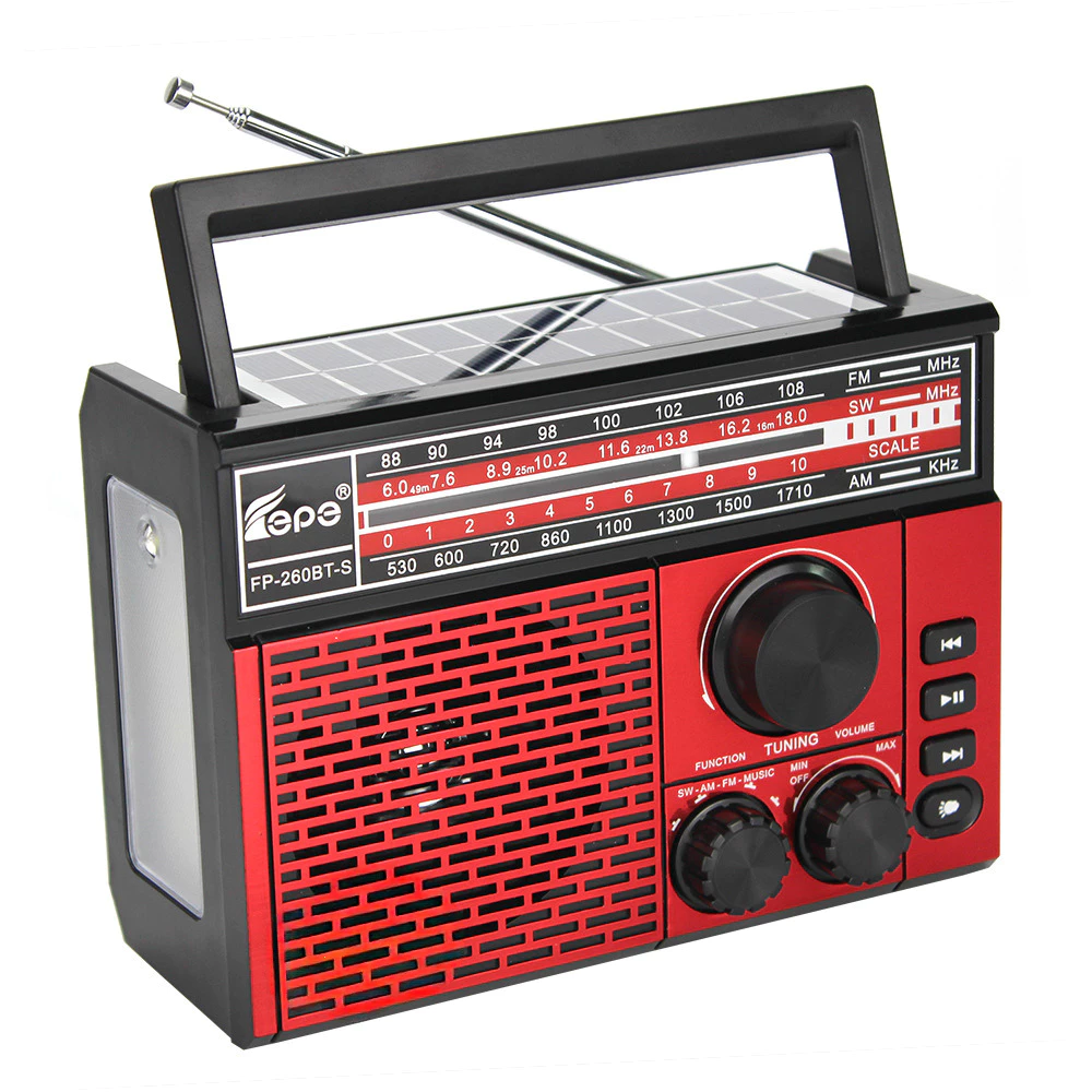 Rádio Retrô Altomex Solar Recarga USB Lanterna 3W IZERADIO POWER IZESHOP Painel