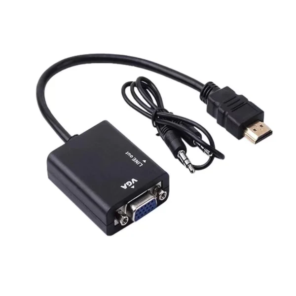 Cabo Adaptador HDMI para VGA Áudio P2 Resolução Full HD Plug&Play IZECONNECT FLEX