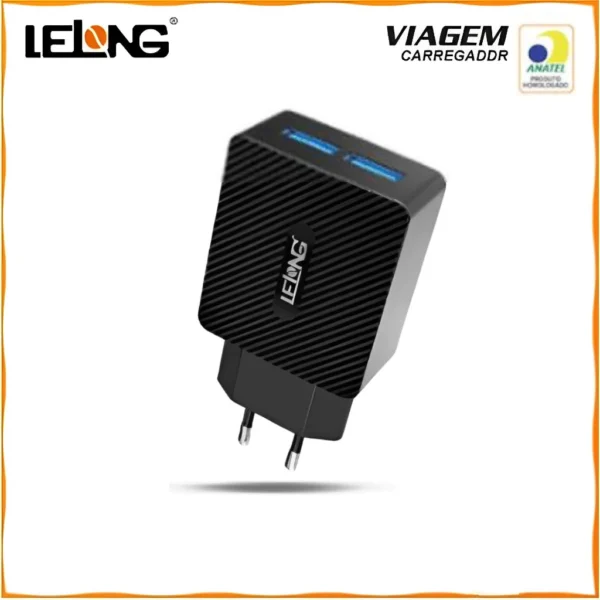 Carregador Turbo Rápido Hmaston 2 USB 3.1A Bivolt IZEFAST PRO