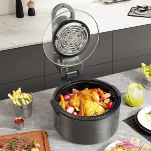 Fritadeira Air Fryer Digital 8L Sem Óleo Com Grelha IZEHEALTHY COOKER