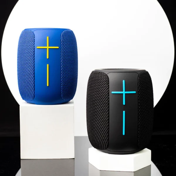 Caixa de Som Bluetooth 5.0 Potente 8W, Bateria Longa, À Prova D'Água, LED RGB, Portátil - IZEBOOM PLAY