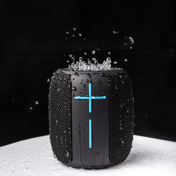 Caixa de Som Bluetooth 5.0 Potente 8W, Bateria Longa, À Prova D'Água, LED RGB, Portátil - IZEBOOM PLAY