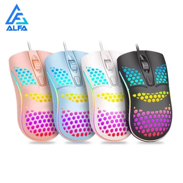 Mouse Gamer Óptico com Fio RGB 1000 DPI Ambidestro IZEBOOST PRO