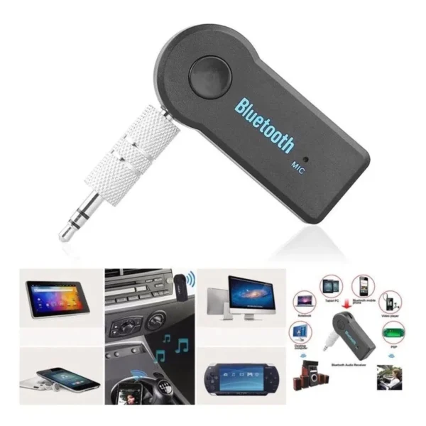 Receptor Bluetooth P2 3.5mm Som Carro Sem Fio Microfone IZEPLAY MAX