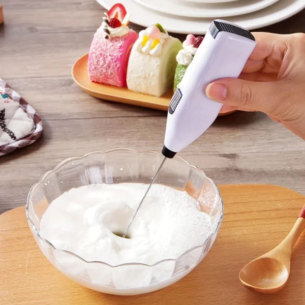 Mini Mixer Elétrico Portátil para Bebidas, Espuma Cappuccino, Cores Sortidas, Bateria AA IZEMIX FOAM