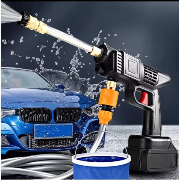 Lavadora de Alta Pressão Portátil 1000W Sem Fio para Carros e Jardins IZEJET POWER PRO