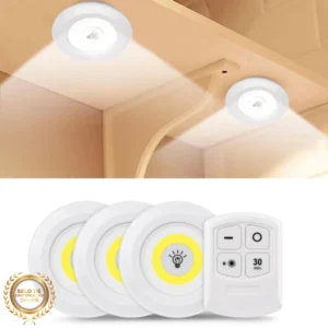 Kit 3 Lâmpadas LED Spot Sem Fio Controle Remoto 150 Lumens IZEULTRA BRIGHT