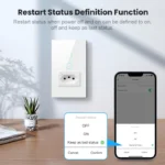 Tomada Inteligente Wi-Fi Painel de Vidro Controle App e Voz IZEGLASS SMART